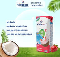 Sữa dừa vị D&acirc;u 