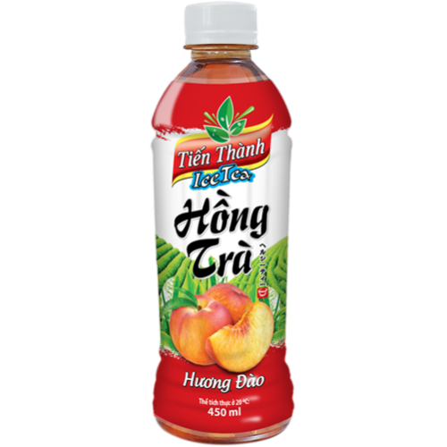  Tiến Th&agrave;nh Hồng Tr&agrave; Đ&agrave;o 450ml
