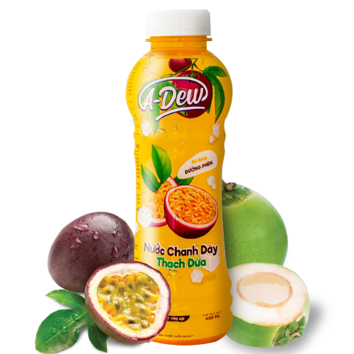 Nước Chanh D&acirc;y Thạch Dừa A-dew 450ml