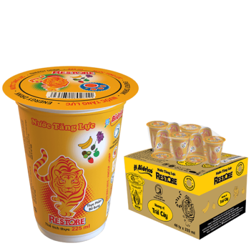 Nước tăng lực Restore ly 225ml (Tr&aacute;i c&acirc;y)