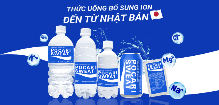 Nước b&ugrave; kho&aacute;ng i-on Pocari Sweat