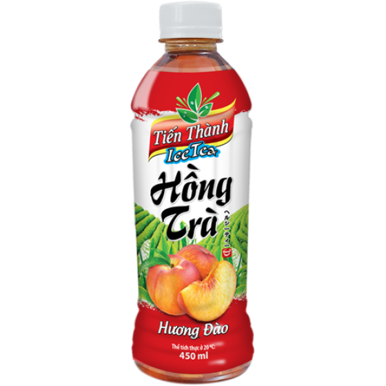  Tiến Th&agrave;nh Hồng Tr&agrave; Đ&agrave;o 450ml