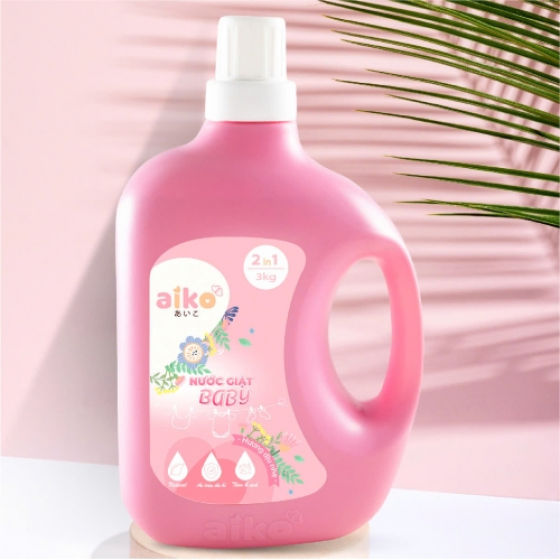 Nước giặt baby Aiko 2in1
