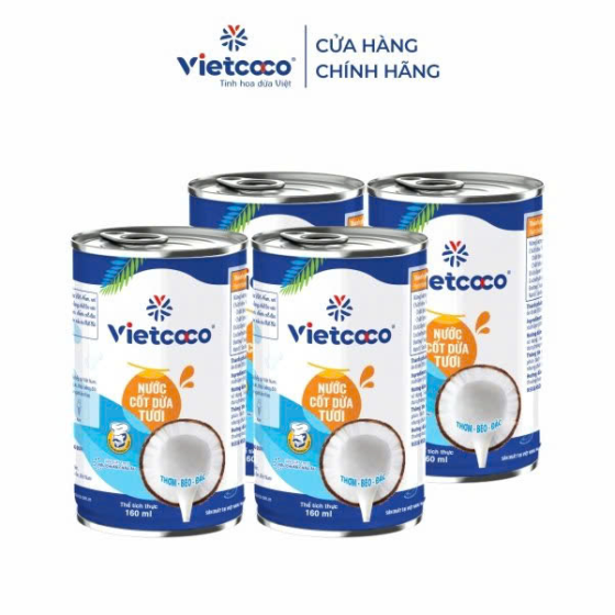 Nước cốt dừa tươi Vietcoco 160ml