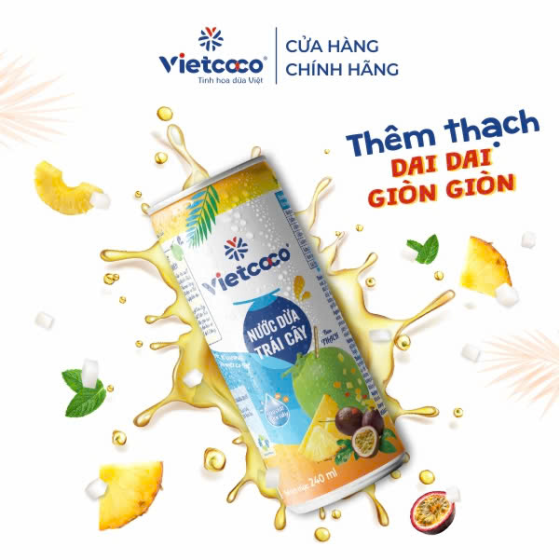 Nước dừa vị tr&aacute;i c&acirc;y